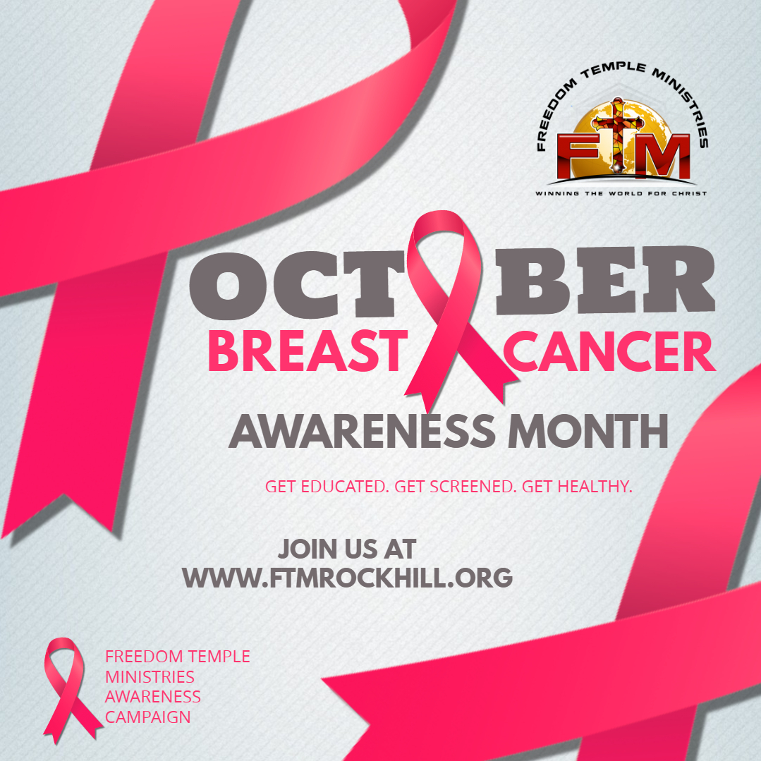 Breast Cancer Awareness Month Freedom Temple Ministries